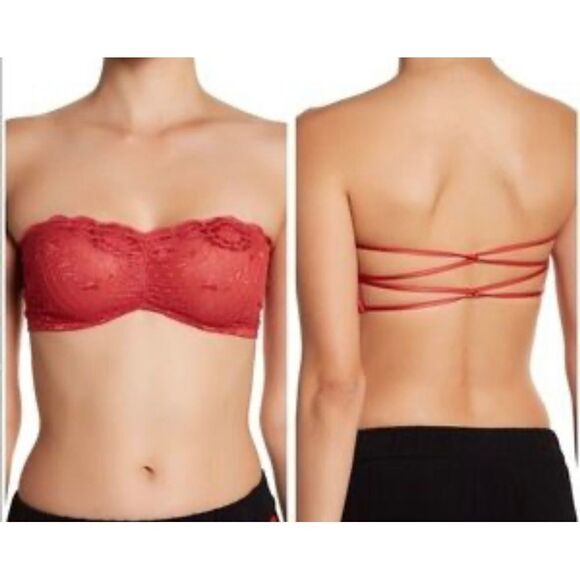 Intimately Free People Lace Bandeau Bralette -0091 - Picture 1 of 5